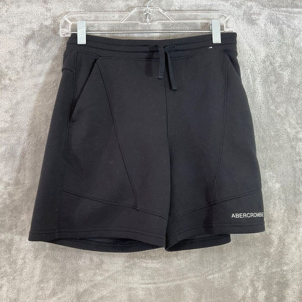 Abercrombie Kids YPB Shorts Size 15/16 Black drawstring waist pockets